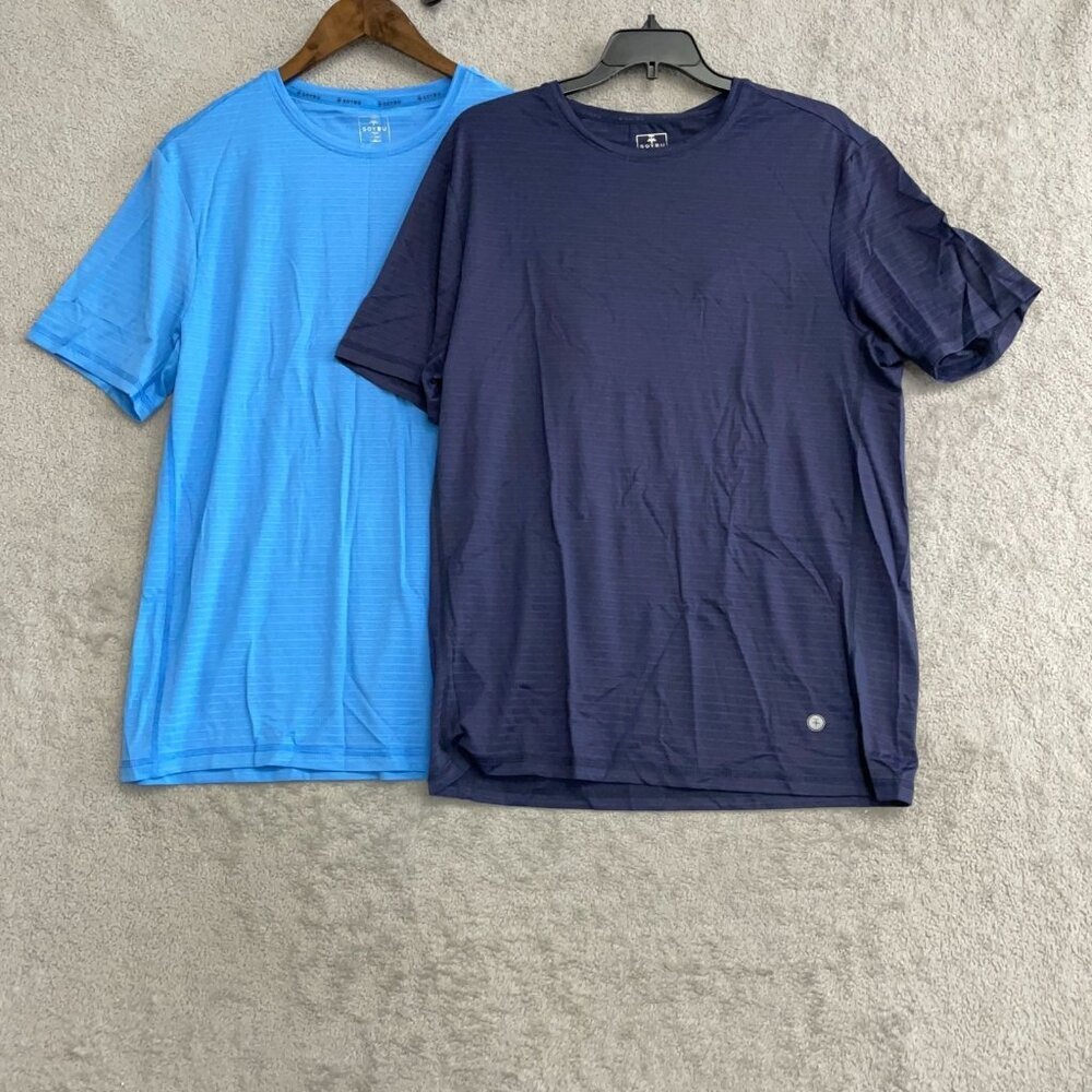 Soybu 2 pack Men's M Athletic Active Shirts Blue and Navy N0820 - Picture 3 of 6